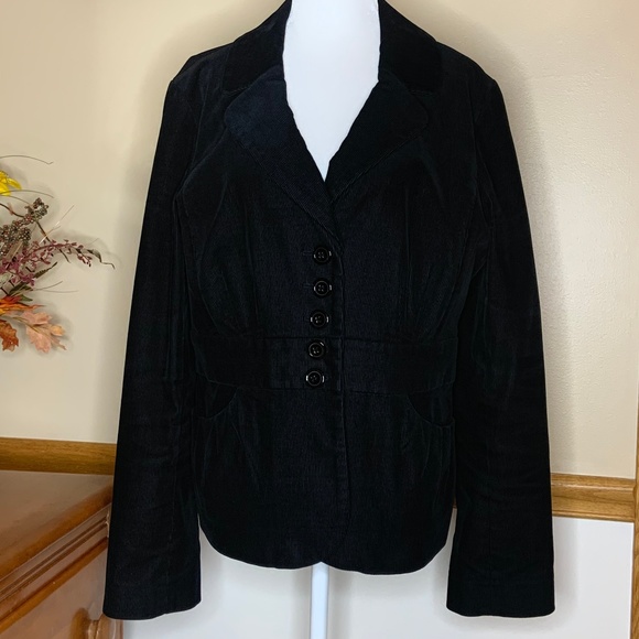 Halogen Jackets & Blazers - Halogen XL Blazer Black Corduroy Size XL EUC